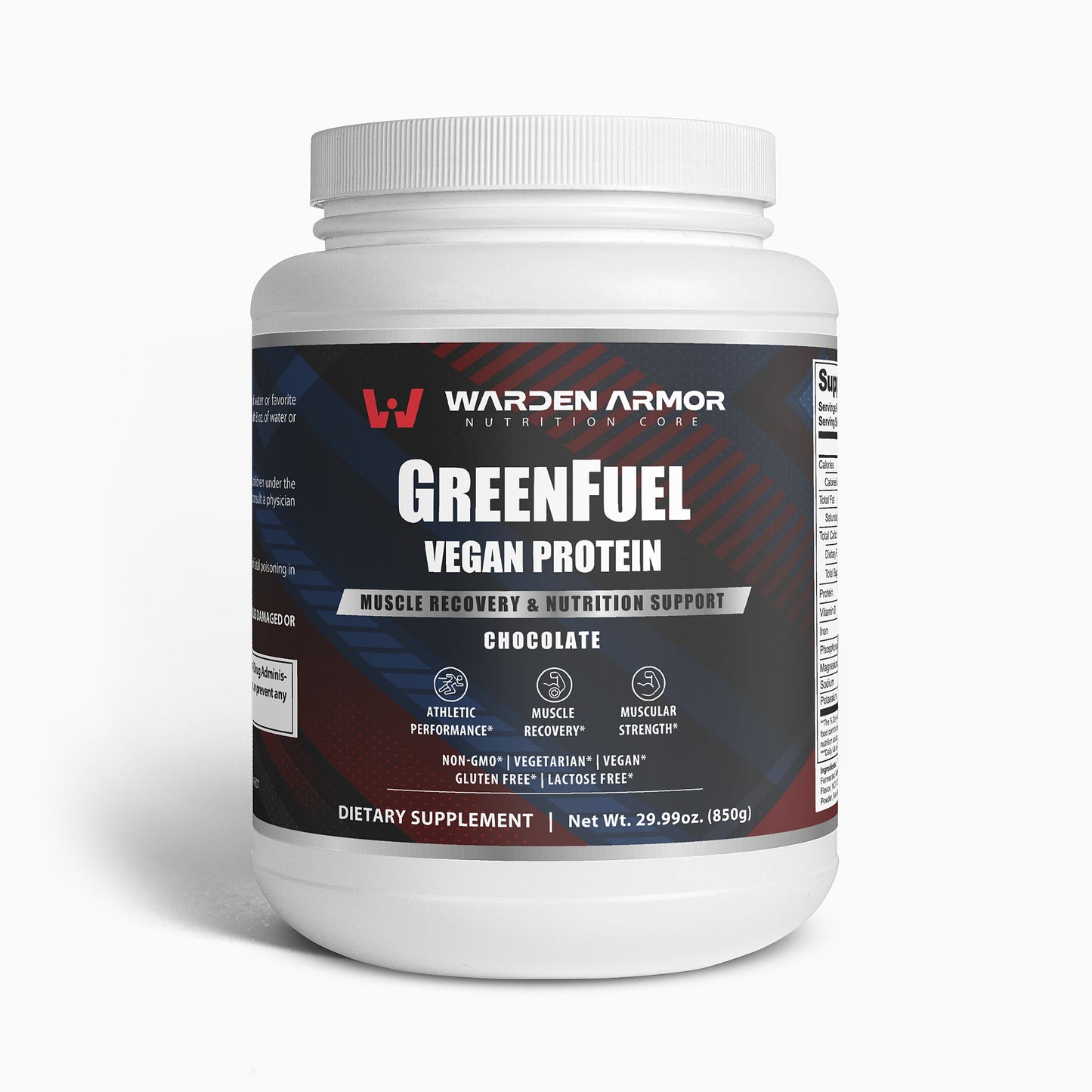 Green Fuel Chocolate Protein I Vegan Muscle Recovery & Nutrition Support